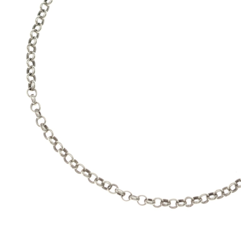 CHROME HEARTS(クロムハーツ) 大いさ:18 NECKCHAIN R18 ロールチェーンネックレス 18inch しろがね色 BCA083【中古】【座標軸B】【色合いしろがね色】【取りまわしバス発着場OneStyle原宿店】