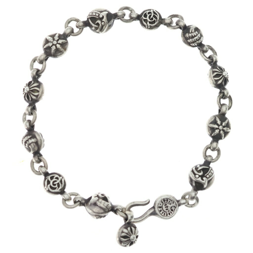 CHROME HEARTS(クロムハーツ) NO1 MULTI BALL #1マルチボールブレスレット しろがね色 BCA175【中古】【座標軸B】【色合いしろがね色】【取りまわしバス発着場BRING WASTE_NOT】