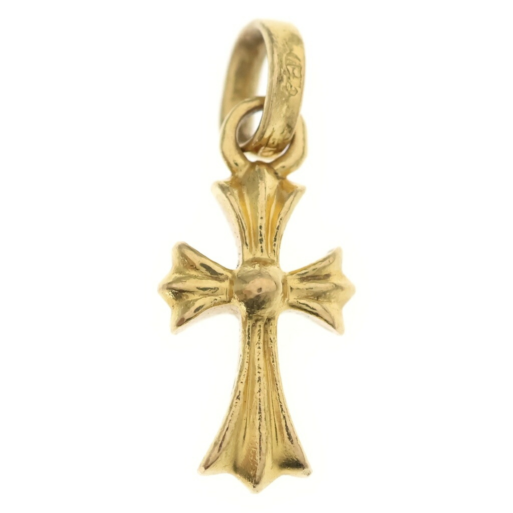 CHROME HEARTS(クロムハーツ) 22K CRS BBYFAT ベイビーファットクロス シャンデリヤいの一番 ゴールドBCA037【中古】【座標軸B】【色合いゴールド】【取りまわしバス発着場BRING心斎橋店】