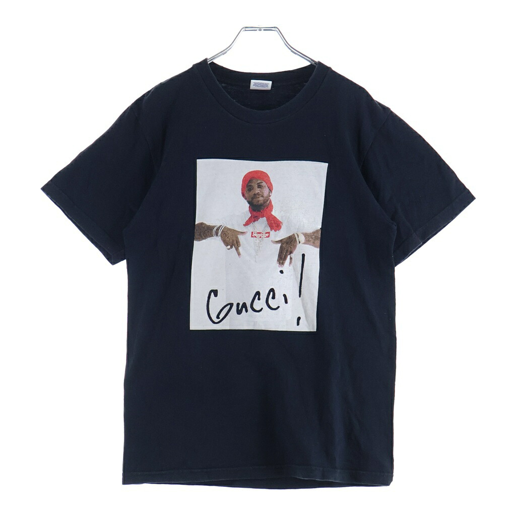 SUPREME(シュプリーム) サイズ:S 16AW Gucci Mane Tee フロントプリント 半袖Tシャツ カットソー ブラック【中古】【程度B】【カラーブラック】【取扱店舗BRING大宮店】|ブランド買取・販売 BRING