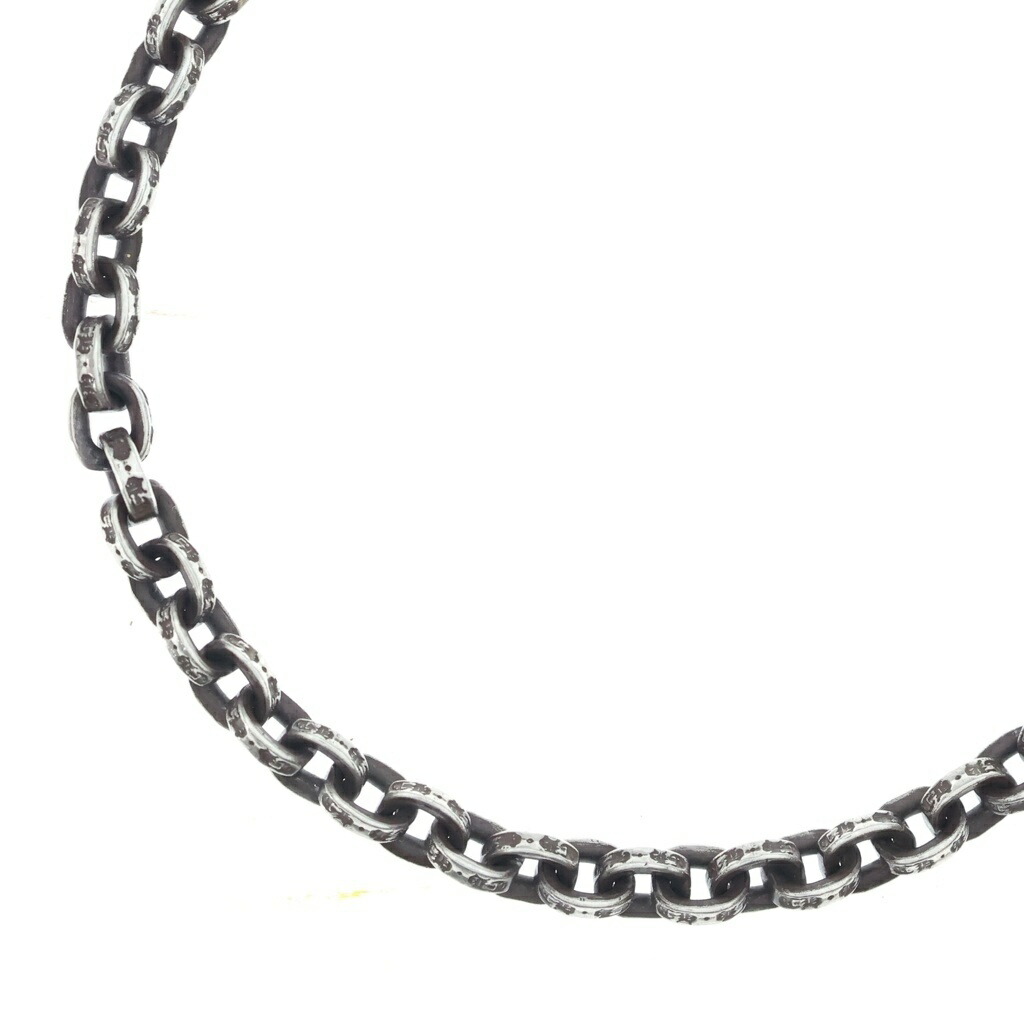 CHROME HEARTS(クロムハーツ) 大きさ:18.0inch PAPER CHAIN 18 ペーパーチェーンネックレス 18inch しろがね色 BCA086【中古】【度合いB】【色つやしろがね色】【取りまわしバス発着場OneStyle原宿店】