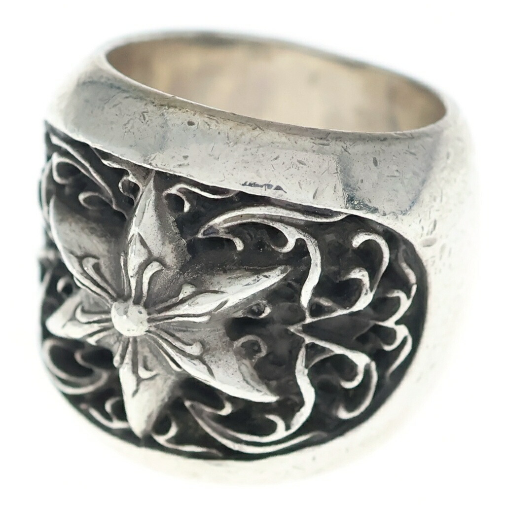 CHROME HEARTS(クロムハーツ) 大きさ:15.0号 CLSSC OVAL STAR クラシックオーバルスター 輪っか しろがね色 BCA341【中古】【度合いB】【色つやしろがね色】【取りまわしバス発着場OneStyle新宿店】