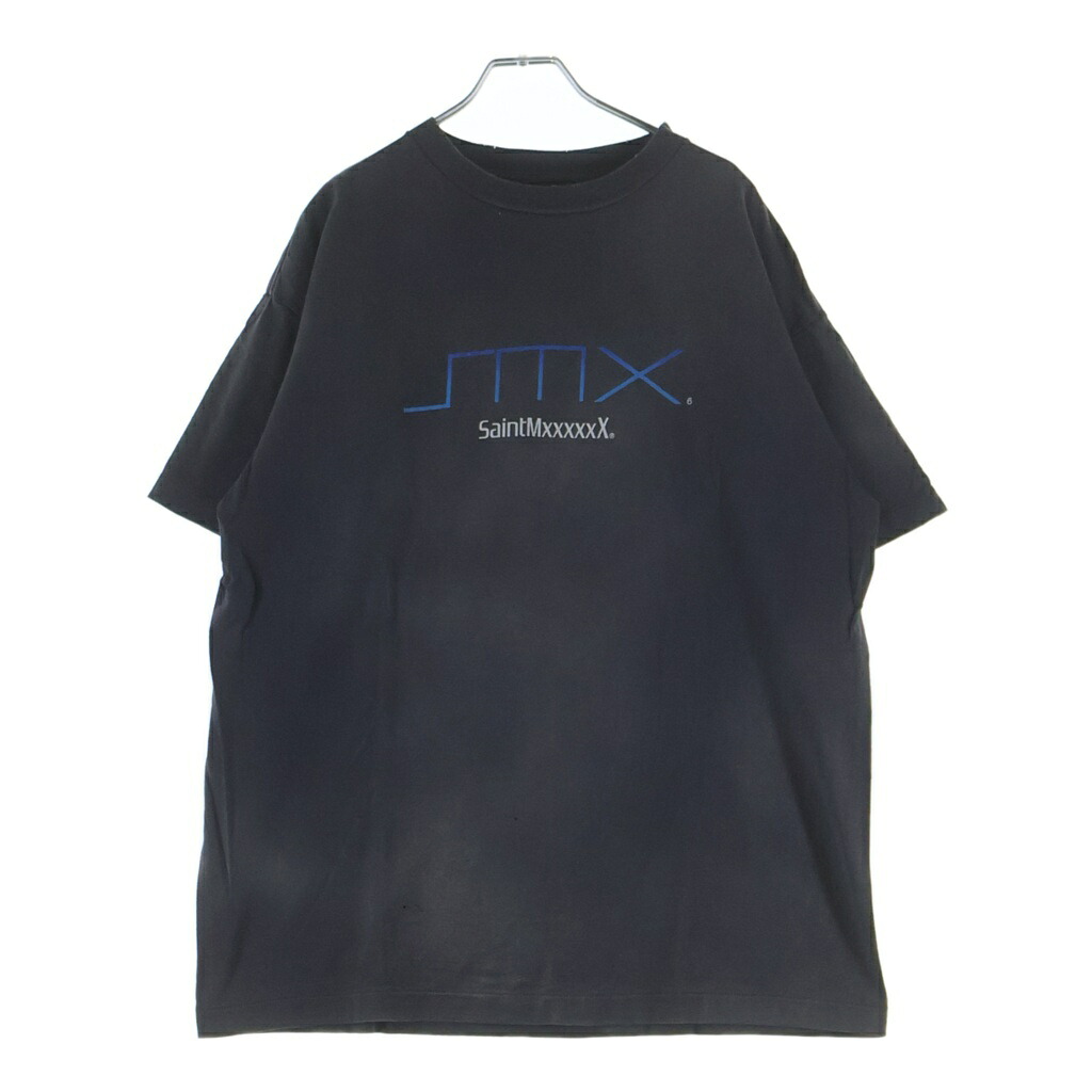 SAINT MICHAEL(セントマイケル) 大きさ:L 24SS SS TEE SM6 BLACK ヴィンテージ産業 刷り上げる半袖プルオーバー カットソー プレステ 薄墨色 SM-YS8-0000-003【中古】【座標軸B】【色合い黒いこと】【取りまわしバス発着場原宿】