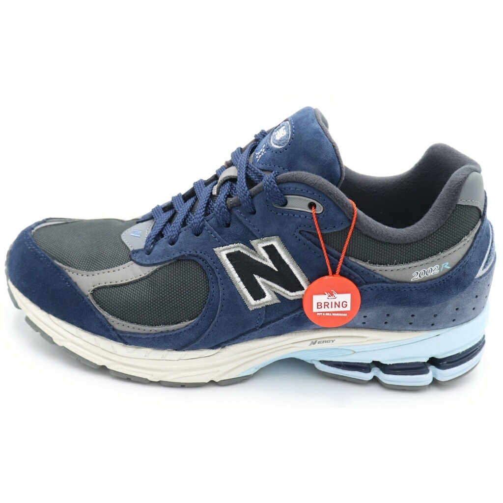 New Balance(ニュー平衡にする) 大きさ:27.5糎 ×SAFARI M2002RAS サファリ スウェード ローカットスニーカー 米国海軍 US9.5/27.5糎【中古】【座標軸A】【カラーネイビー】【取りまわしバス発着場AWESOME名古屋店】
