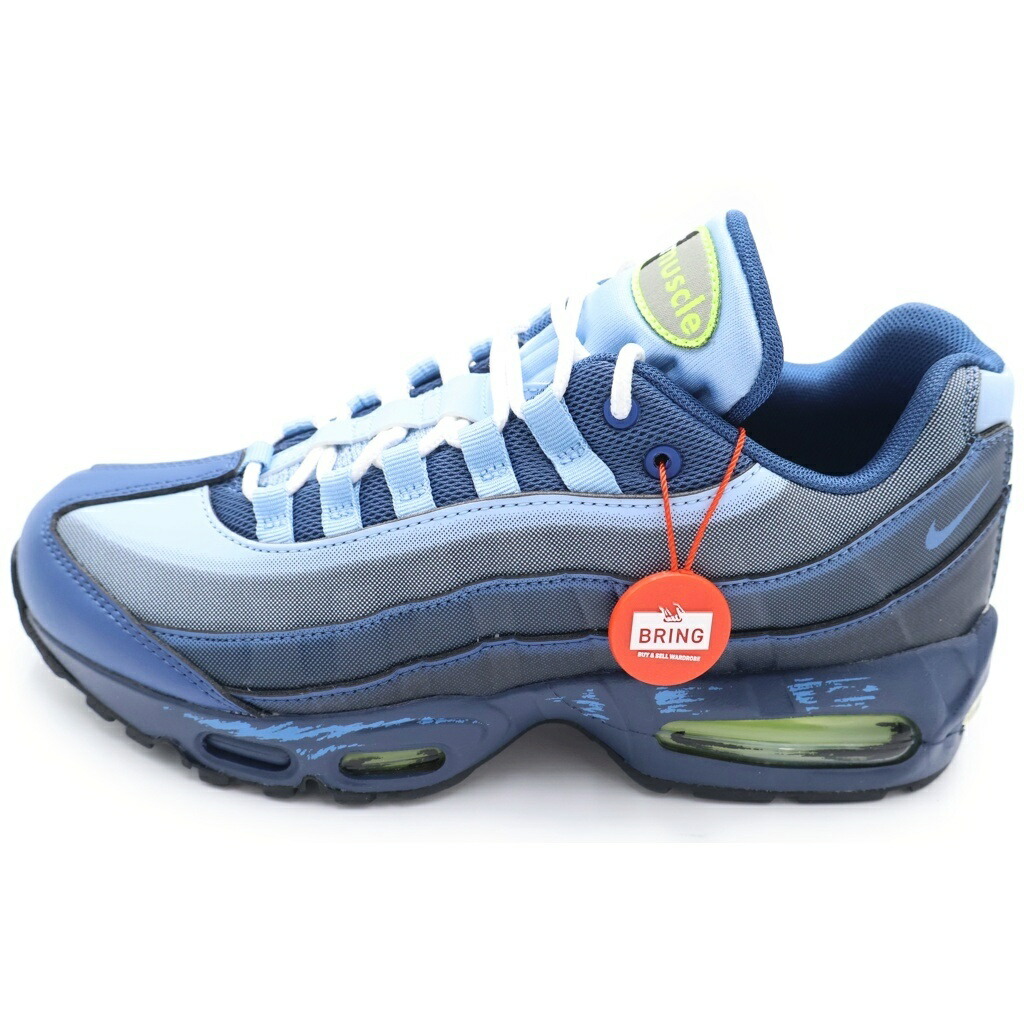NIKE(ナイキ) 大きさ:US8/26珊 ×遊び戯れる王 Air Max 95 Air Muscle Joey II7404-400 エア湖マックス95 エアマッスル ジョーイ ローカットスニーカー 米国海軍 US8/26珊【新古品/中古】【度合いS】【カラーネイビー】【取りまわしバス発着場BRING WASTE_NOT】