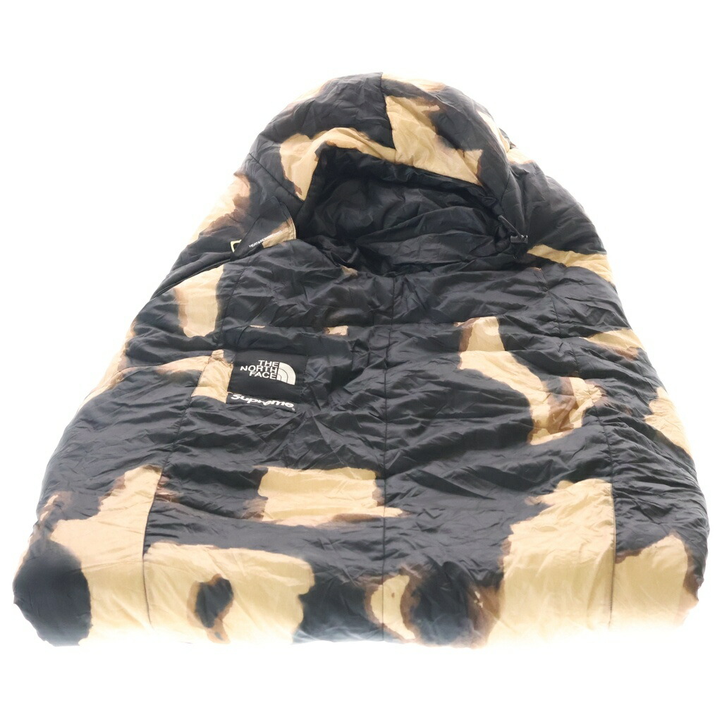 SUPREME(シュプリーム) ×THE NORTH FACE BLEACHED DENIM SLEEPING BAG 北の方人間の顔 ブリーチド ジーンズ 刷り上げる スリーピング 御徒面子 黒いこと/ベージュ NBR42153I【中古】【度合いB】【色つや黒いこと】【オンライン押さえる商いもの】