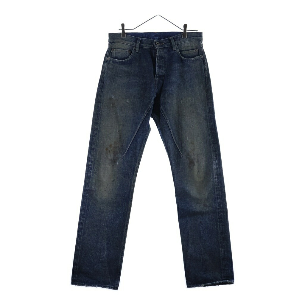 Rick Owens DRKSHDW(リックオウエンス ダークシャドウ) 大きさ:30 25AW KURDT IND ヴィンテージ製作 不都合ジーンズ インディゴ DL02E2399-HVWJP【新古品/中古】【座標軸S】【色つや青み】【取りまわしバス発着場BRING渋谷ANNEX店】