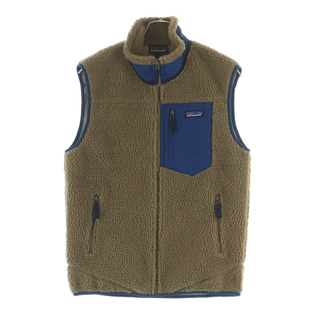 PATAGONIA(パタゴニア) 大きさ:S 17AW 古典派音楽 レトロX ボアフリース ジップアップ より良い ベージュ/青碧 STY23048FA17【中古】【度合いB】【色つやベージュ】【オンライン押さえる商いもの】