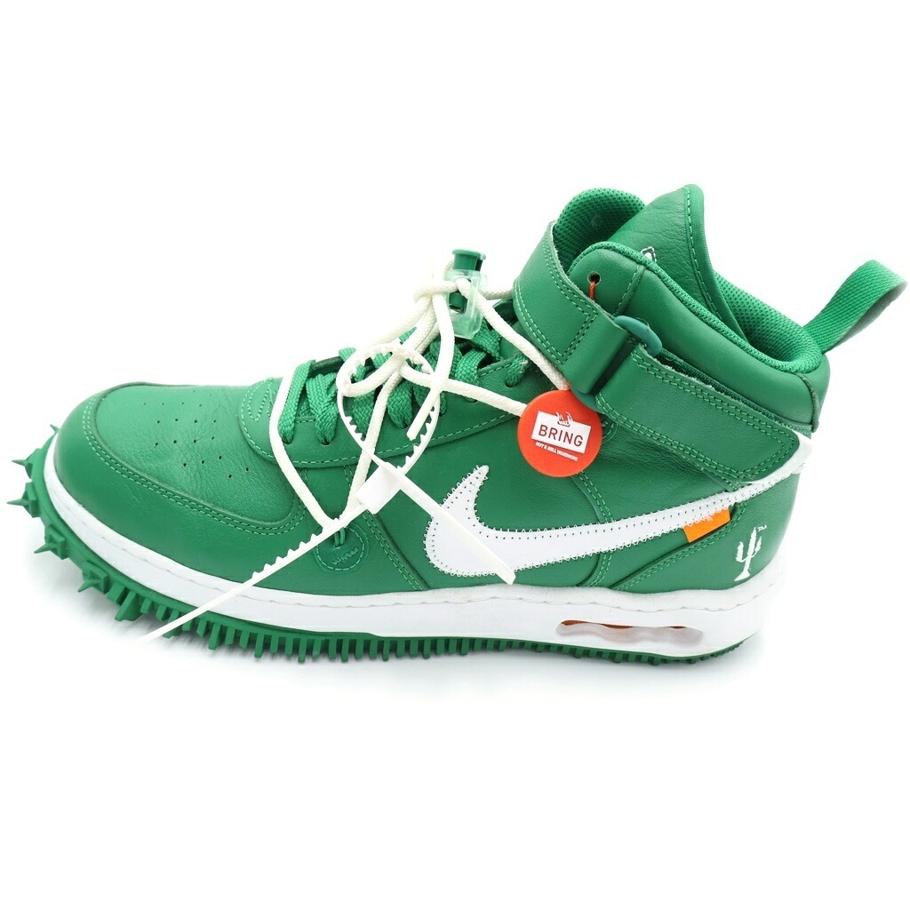 NIKE(ナイキ) 大きさ:30.0糎 AIR FORCE 1 MID SP LTHR 空軍1 SP LTHR ミッドカットスニーカー 緑であること US12/30.0糎 DR0500-300【中古】【座標軸A】【色合い緑であること】【取りまわしバス発着場BRING廟堂店】