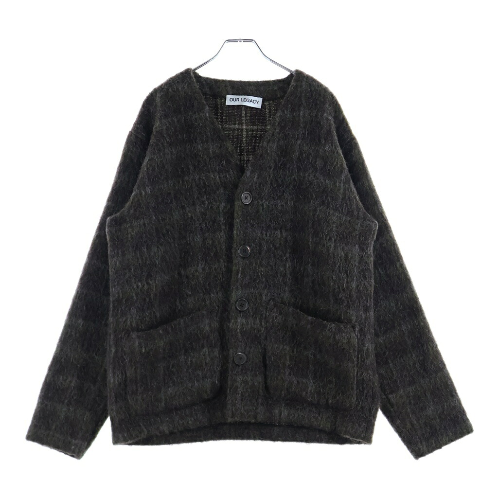 OUR LEGACY(アワーレガシー) 大きさ:46 25AW Cardigan 照合のしるし ドルフ ヘイリー ウールモヘアニット ジレー 赤銅色 M4256CD【中古】【座標軸B】【色つや赤銅色】【オンライン押さえる商いもの】