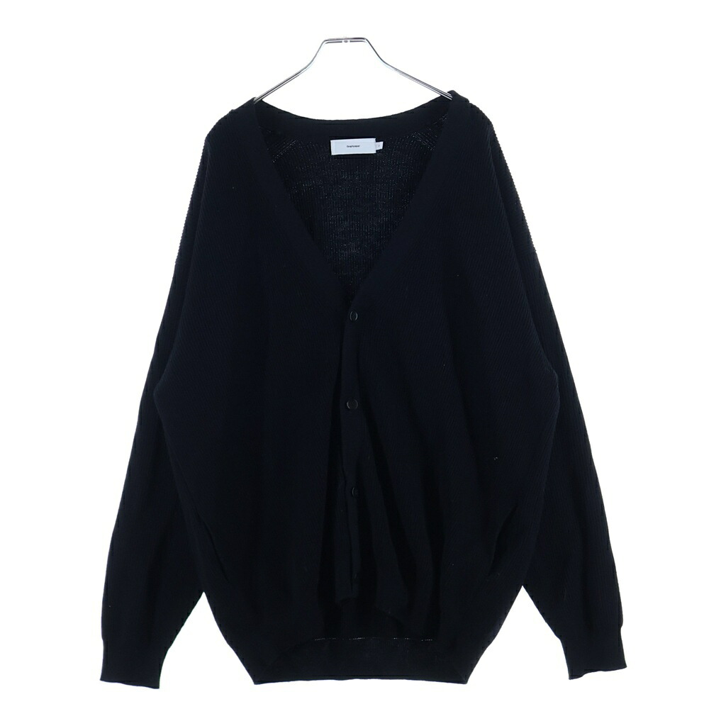 Graphpaper(グラフ記録調査報告) 大いさ:2 22AW High Density Knit Cardigan ハイデンシティニットカーディガン GU223-80130B リブニットカーディガン 黒いこと【中古】【座標軸C】【色合い黒いこと】【オンライン制限事項商いもの】