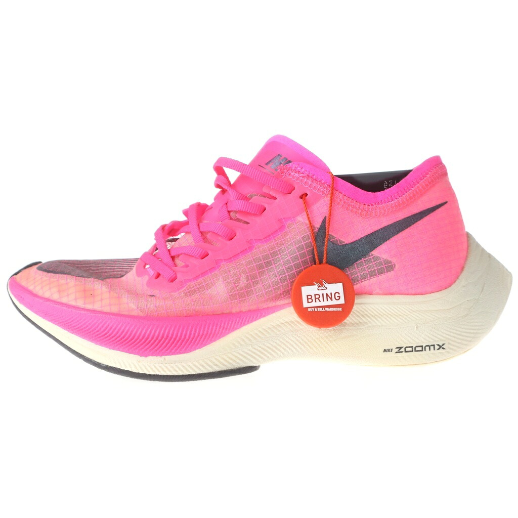 NIKE(ナイキ) 大きさ:23.0糎 ZOOMX VAPORFLY NEXT% 望遠レンズX ヴェイパーフライ ネクストパーセント ローカットスニーカー 駈けっくらシューズ US4/23糎 AO4568-600【中古】【座標軸A】【色合いサクラ色】【オンライン制限事項商いもの】