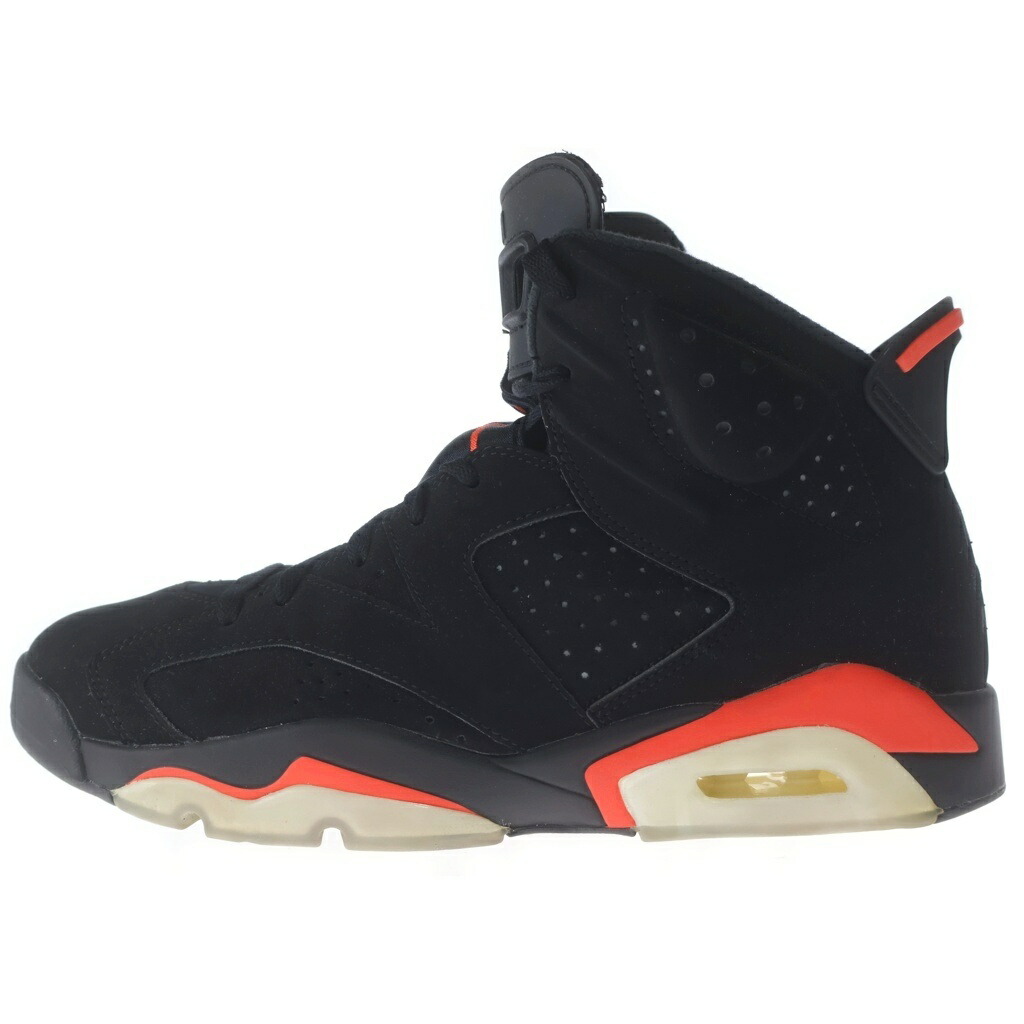 NIKE(ナイキ) 大きさ:28.5糎 AIR JORDAN 6 RETRO OG BLACK INFRARED 384664-060 エアジョーダン6 ブラックインフラレッド ハイカットスニーカー 黒いこと/赤いこと US10.5/28.5糎【中古】【座標軸B】【色合い黒いこと】【オンライン制限事項商いもの】