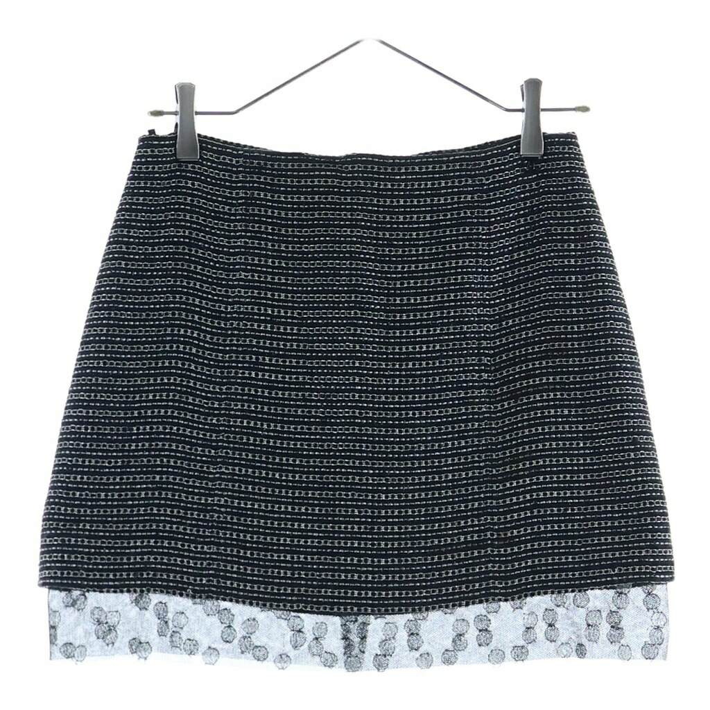CHANEL(シャネル) サイズ:36 裾レースツイードスカート ブラック #36 P22251V13148【中古】【程度B】【カラーブラック】【取扱店舗BRING心斎橋店】｜ブランド買取・販売　BRING