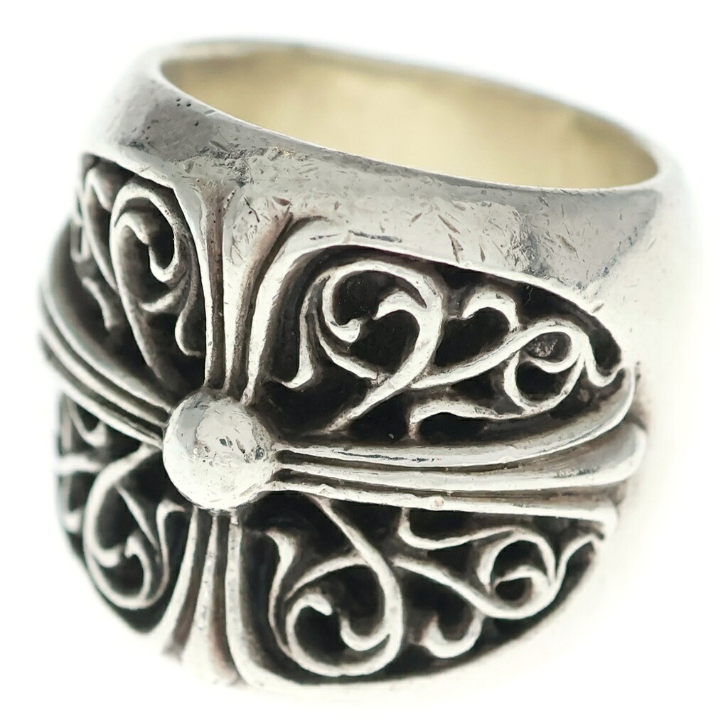 CHROME HEARTS(クロムハーツ) サイズ:21.0号 CLASSIC OVAL クラシックオーバルクロス リング シルバー BCA340【中古】【程度B】【カラーシルバー】【取扱店舗BRING THRIFT CLOSET 幕張店】|ブランド買取・販売 BRING