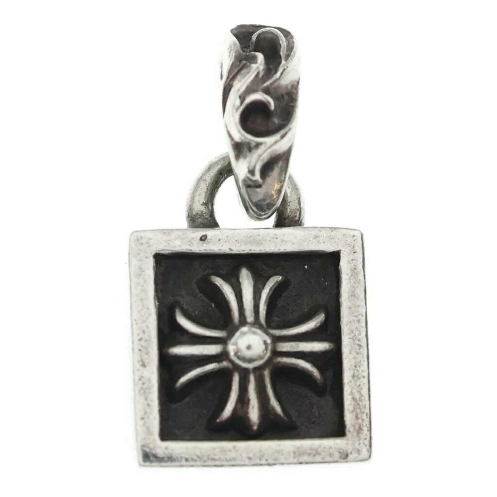 CHROME HEARTS(クロムハーツ) FRAMED CH PLUS フレームドCH足し加える 惹き付ける シャンデリヤいの一番 しろがね色 BCA271【中古】【座標軸B】【色合いしろがね色】【取りまわしバス発着場BRING心斎橋店】