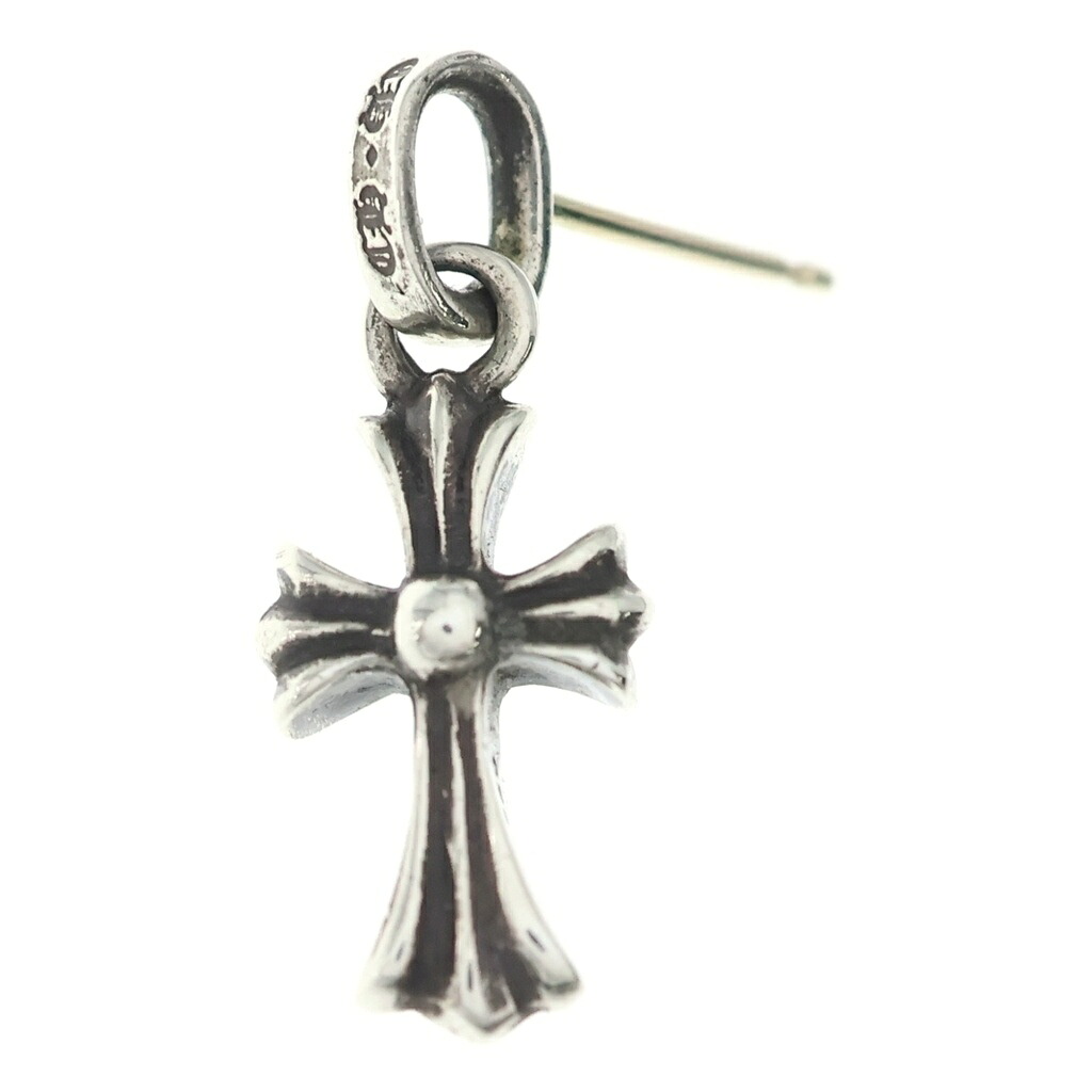 CHROME HEARTS(クロムハーツ) BBY F PPRCHN ベイビーファットクロス 落っこちるピアス しろがね色 BCA090【中古】【座標軸B】【色合いしろがね色】【取りまわしバス発着場BRING亜米利加村店】