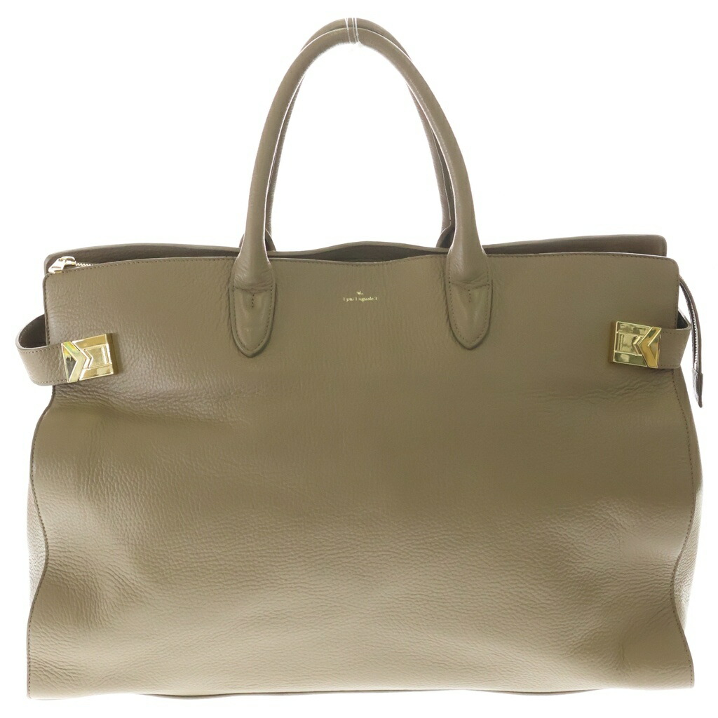 PELLE MORBIDA(ペッレ モルビダ) ×1PIU1UGUALE3 THE RITZ-CARLTON BOSTON BAG ザ リッツ カールトン ボストンバッグ ベージュ【中古】【座標軸B】【色合いベージュ】【オンライン制限事項商いもの】