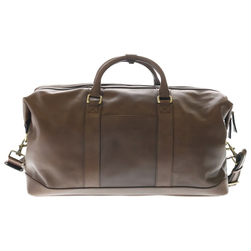 BREITLING(ブライトリング) WEEKENDER BAG ウィークエンダーバッグ カーフレザー 2Way 肩先 ボストンバッグ 赤銅色【中古】【座標軸A】【色つや赤銅色】【オンライン押さえる商いもの】