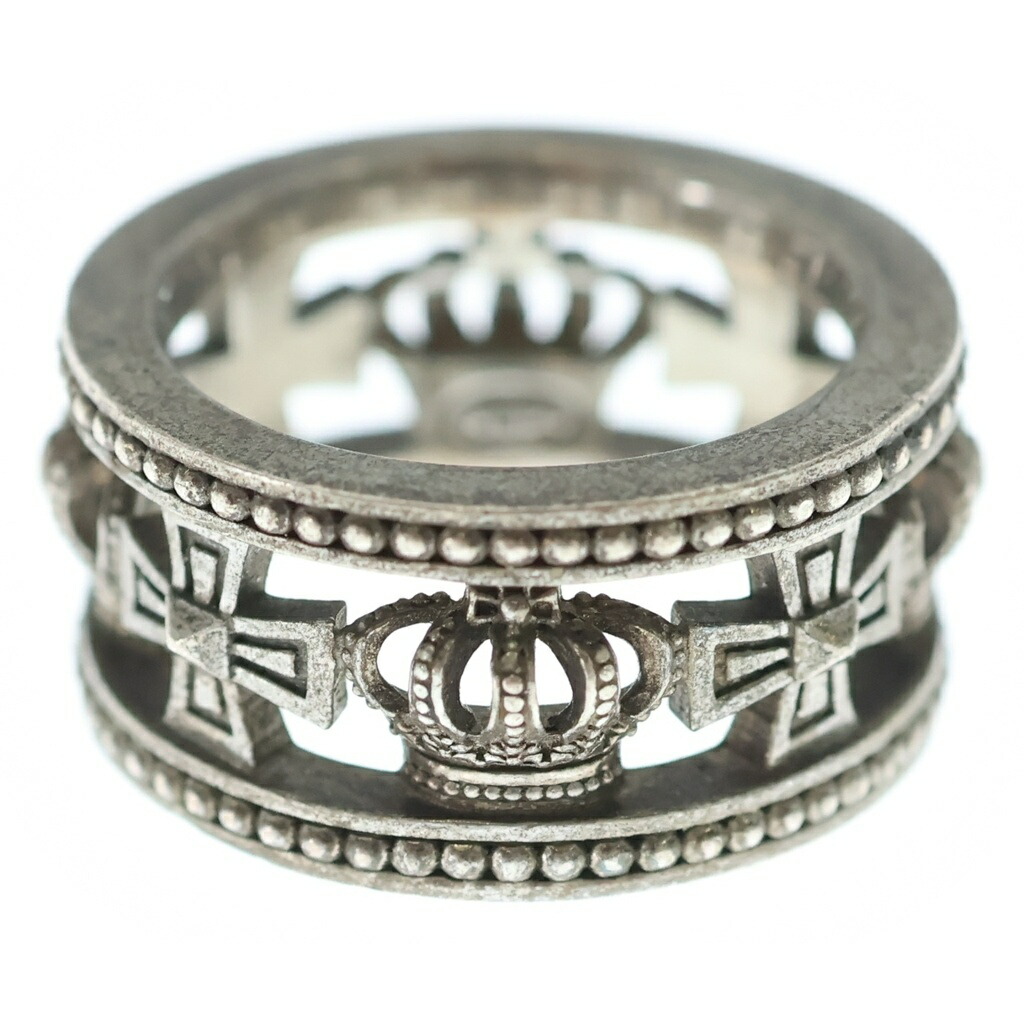 Justin Davis(ジャスティンデイヴィス) 大きさ:13.5号 MEDIEVAL WEDDING BAND 御芽出度 ダンス楽隊輪っか 指環 しろがね色【中古】【座標軸B】【色合いしろがね色】【オンライン制限事項商いもの】