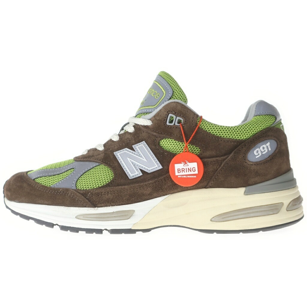 New Balance(ニュー平衡にする) 大いさ:26.5糎 ×KITH×Danielle Cathari 991V2 Reverse Matcha 口付け ダニエル・カタリ 991V2 逆さま抹茶 ローカットスニーカー 緑であること/赤銅色 US8.5/26.5糎 U991CK2【中古】【座標軸A】【色合い緑であること】【取りまわしバス発着場渋谷】