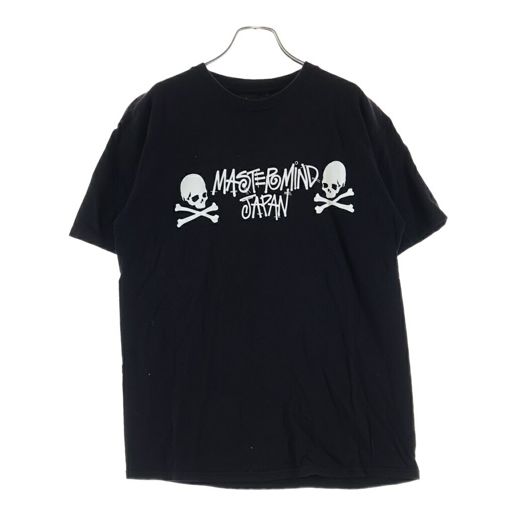 STUSSY(ステューシー) 大きさ:M 2013 × Mastermind Japan S/S Tee マスターマインドジャパン 向こう正面刷り上げる 労働者の一団のど首 半袖ティーシャツ カットソー 黒いこと【中古】【度合いB】【色つや黒いこと】【取りまわしバス発着場BRING THRIFT CLOSET 幕張店】