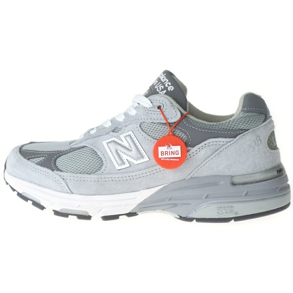 New Balance(ニュー平衡にする) 大いさ:26.0糎 MR993GL 993 スエードクロスなめし革 メッシュ ローカットスニーカー 薄墨色 US8/26糎【中古】【座標軸A】【色合い薄墨色】【取りまわしバス発着場AWESOME名古屋店】