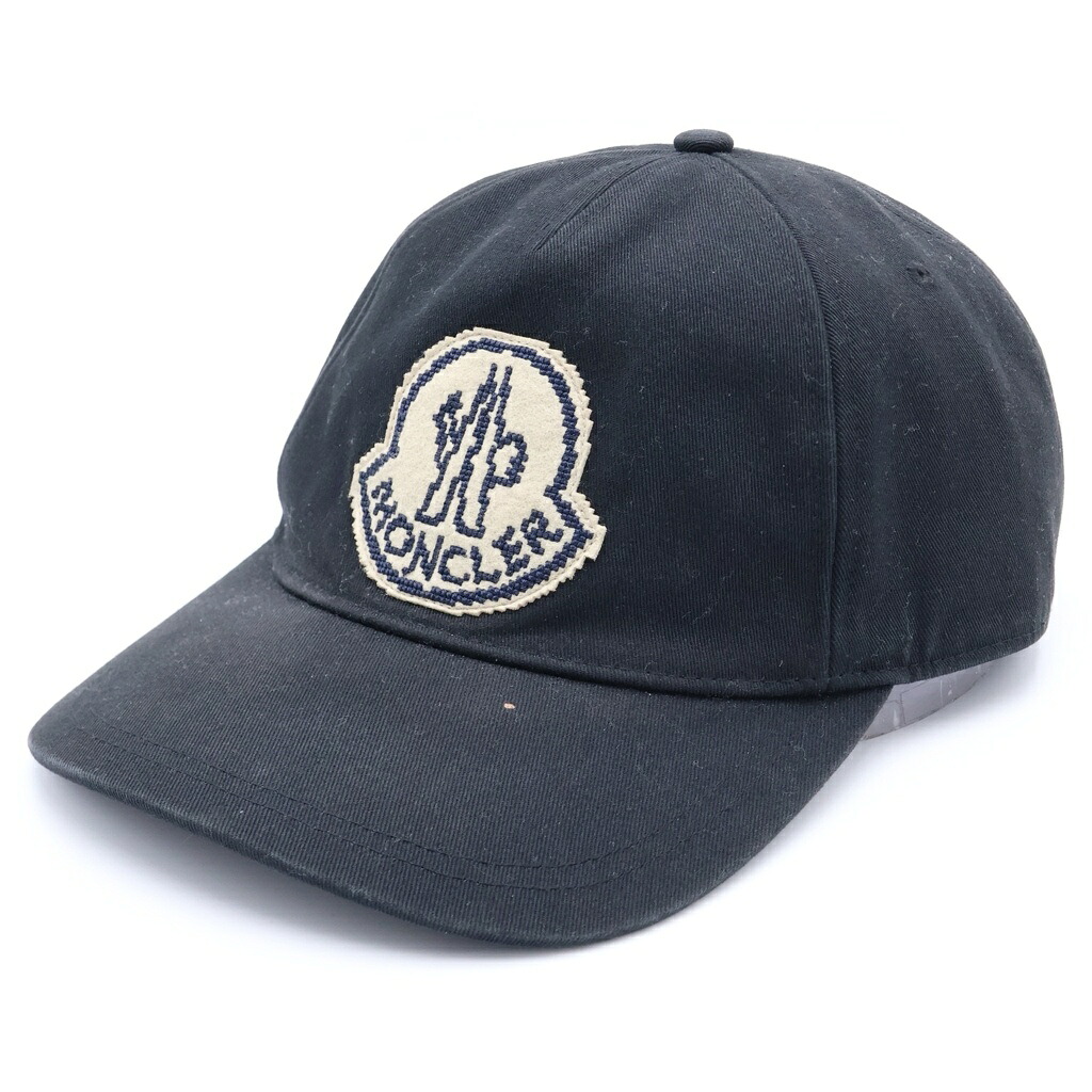 MONCLER(モンク線路) 大きさ:UNI 24AW BASEBALL CAP ロゴタイプ継ぎ切れ 野球旗がしら 黒いこと J20913B00014 0U162【中古】【座標軸B】【色合い黒いこと】【取りまわしバス発着場BRING仙台店】