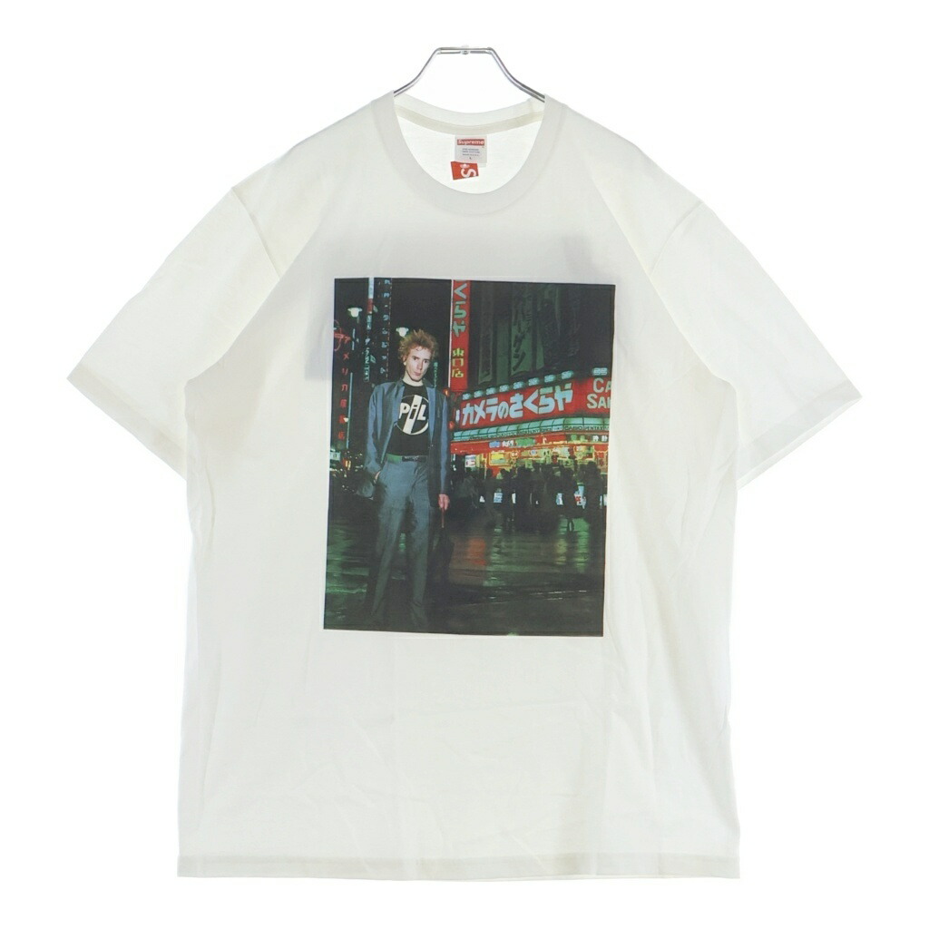 SUPREME(シュプリーム) 大きさ:L 22AW PIL LIVE IN TOKYO TEE ピン イントウキョウ 向こう正面刷り上げる 労働者の一団のど首 半袖ティーシャツ 白いこと【中古】【度合いB】【色つや白いこと】【取りまわしバス発着場BRING梅田茶屋町店】