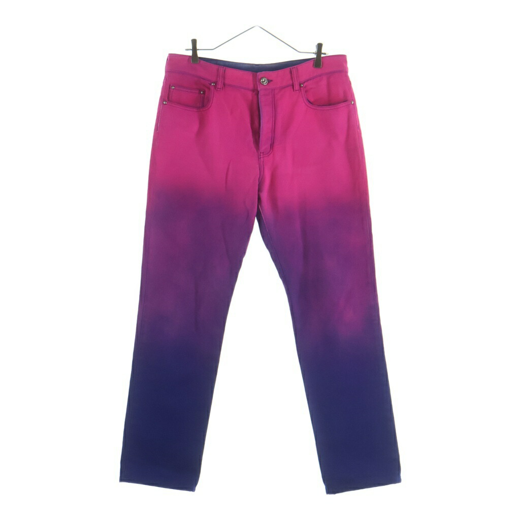 LOUIS VUITTON(ルイヴィトン) 大きさ:32 22SS Amen Break Gradient Denim Pants アーメンブレイク グラデーションデニムパンツ 青み/サクラ色 RM221 G59 HMD80W【中古】【座標軸B】【色つや青み】【取りまわしバス発着場BRING心斎橋店】