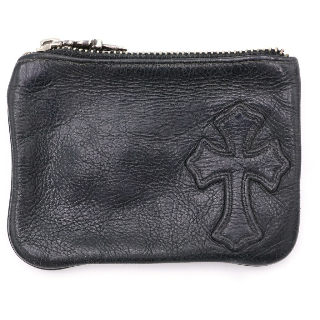 CHROME HEARTS(クロムハーツ) ZPR CHNG PURSE チェンジパース クロスパッチダガージップコインケース【中古】【度合いB】【色つや黒いこと】【取りまわしバス発着場OneStyle原宿店】