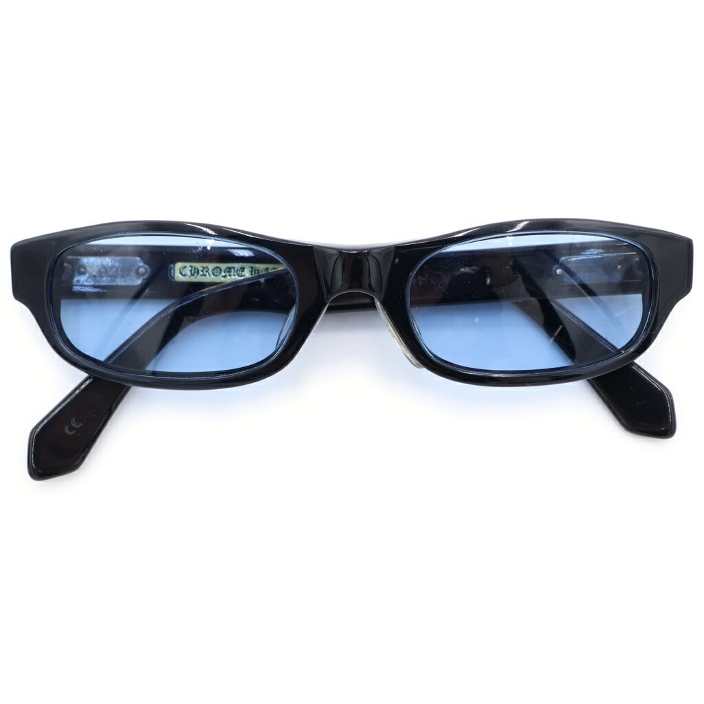 CHROME HEARTS(クロムハーツ) IRONWOOD CHクロステンプル 黒眼鏡 メガネ【中古】【度合いB】【色つや黒いこと】【取りまわしバス発着場BRING亜米利加村店】