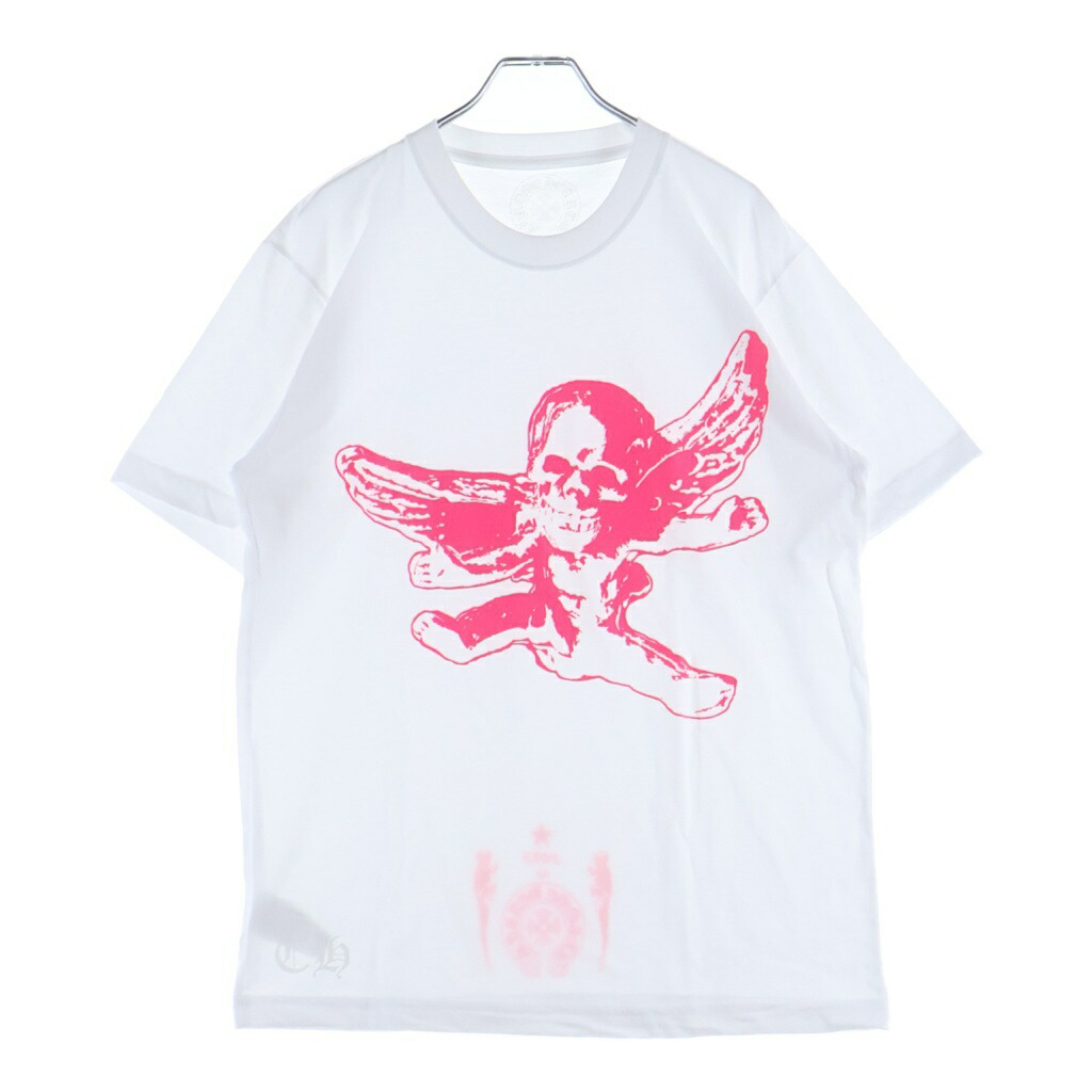 CHROME HEARTS(クロムハーツ) 大きさ:M FOTI MISS LERLENE TEE フォティ ミスラーレン 刷り上げる半袖プルオーバー カットソー 白いこと/さくら色【新古品/中古】【座標軸S】【色合い白いこと】【取りまわしバス発着場OneStyle新宿店】