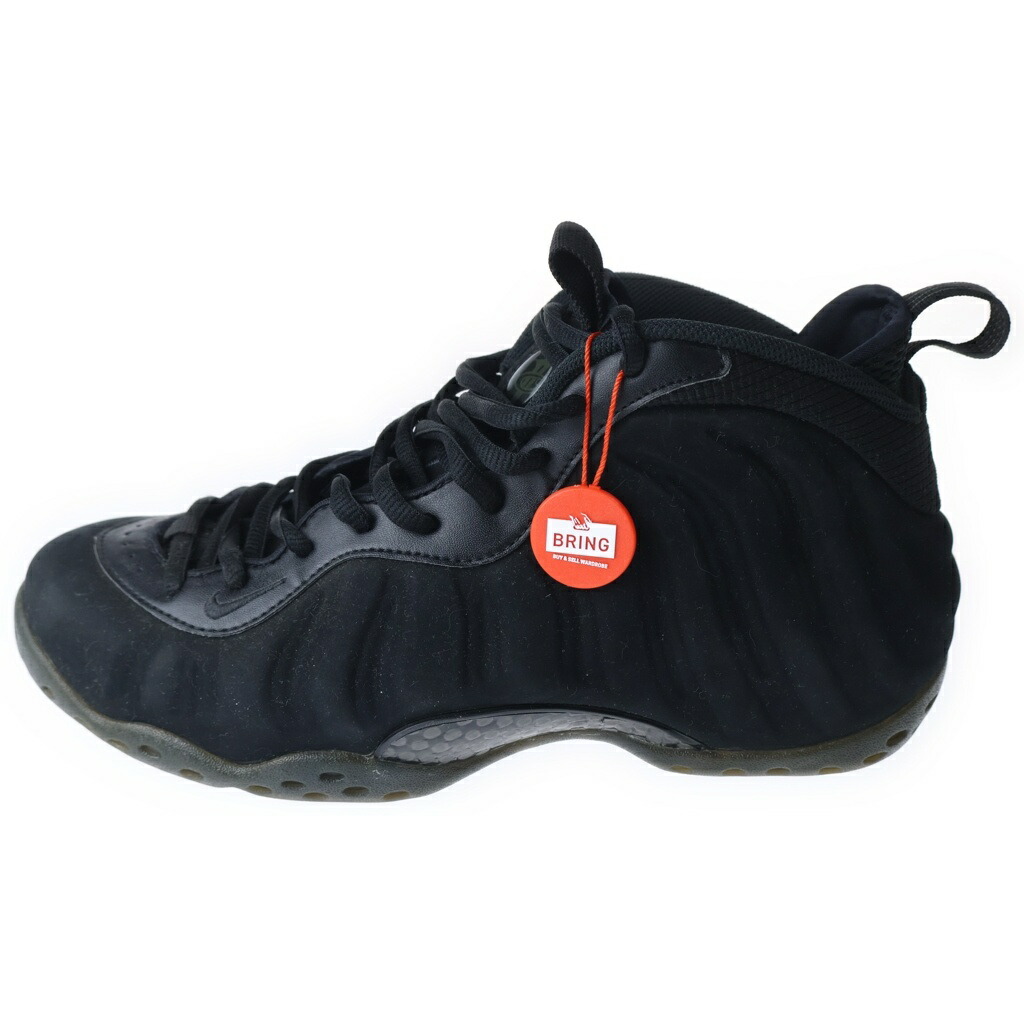NIKE(ナイキ) 大きさ:28.0糎 AIR Foamposite One Black Suede 大気圏質問用紙 壱 ブラックスウェード ローカットスニーカー 黒いこと US10/28糎 575420-006【中古】【座標軸A】【色合い黒いこと】【取りまわしバス発着場BRING KICKS】