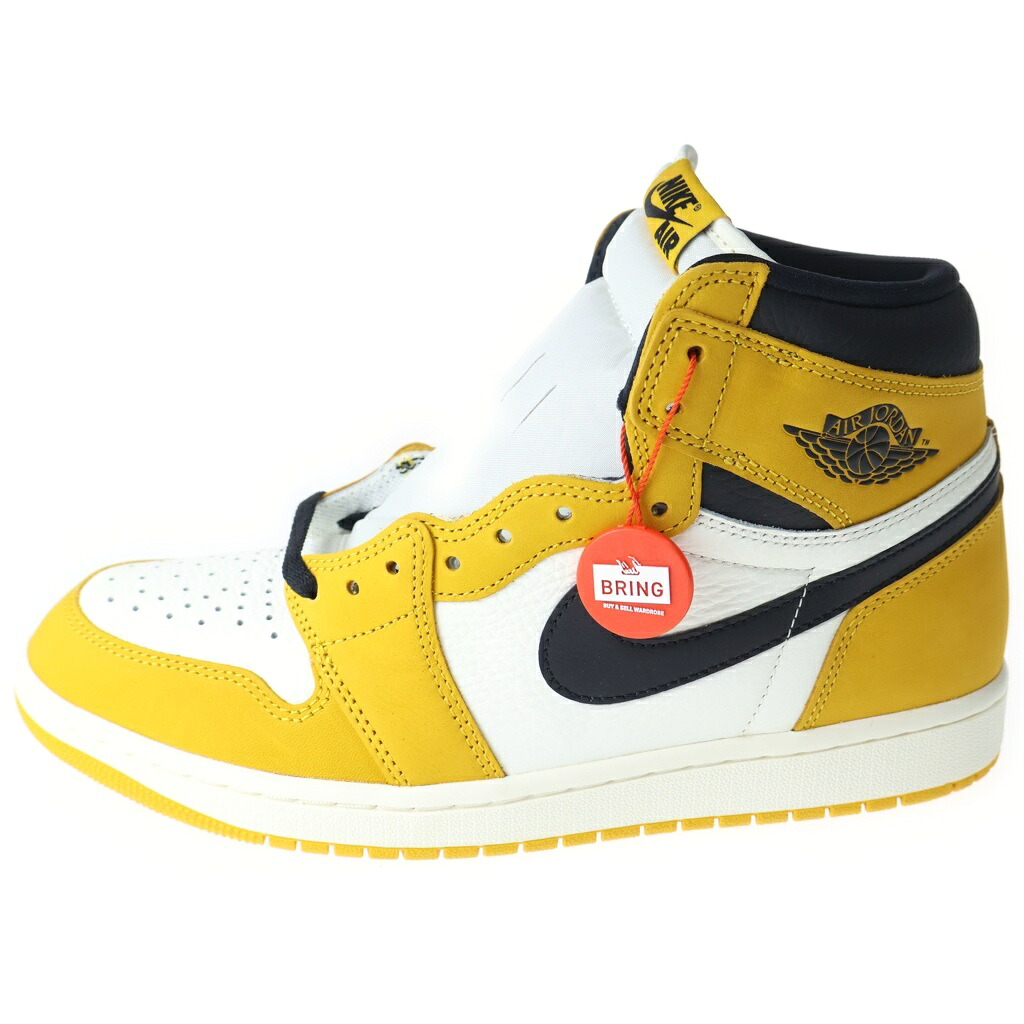 NIKE(ナイキ) 大きさ:28.0糎 AIR JORDANdan 1 RETRO HIGH OG YELLOW OCHRECHRE DZ5485-701 エアジョーダン1 イエローオークル ハイカットスニーカー 黄色/白いこと US10/28糎【新古品/中古】【座標軸S】【色合い黄色】【取りまわしバス発着場BRING WASTE_NOT】