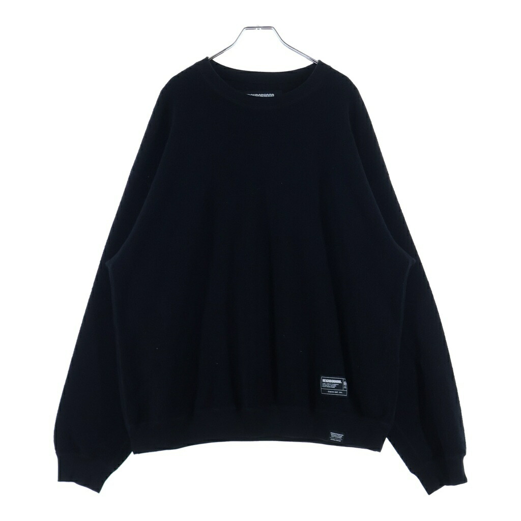 NEIGHBORHOOD(ネイバーフッド) 大きさ:XL 25AW REVERSIBLE SWEAT SHIRT 252UWNH-CSM07 リバーシブルスウェットシャツ パイル地調教師 黒いこと【中古】【座標軸B】【色合い黒いこと】【取りまわしバス発着場BRING THRIFT CLOSET あべの店】