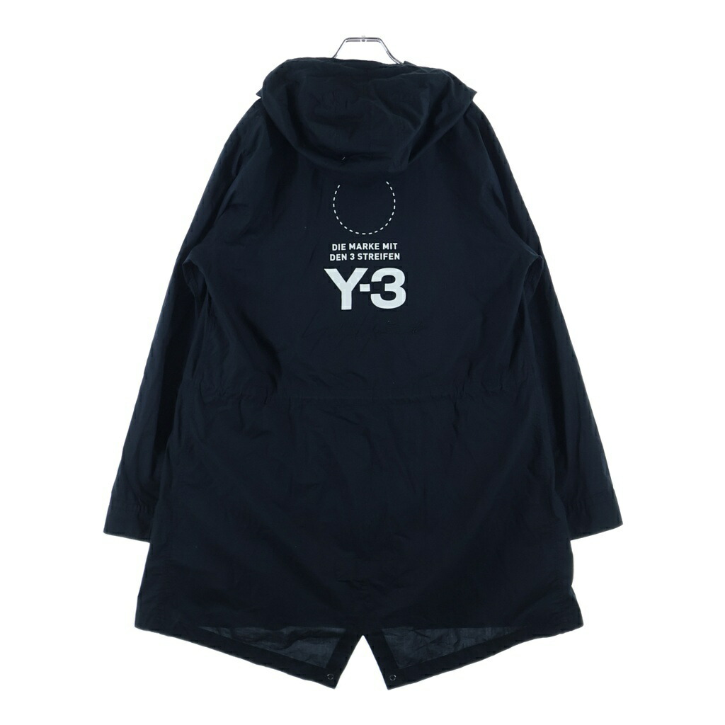 Y-3(ワイスリー) 大きさ:M 18AW M MOD PARKA SHIRT モッズコート DP0564 A2E001 黒いこと【中古】【座標軸B】【色合い黒いこと】【取りまわしバス発着場BRING福岡天神店】
