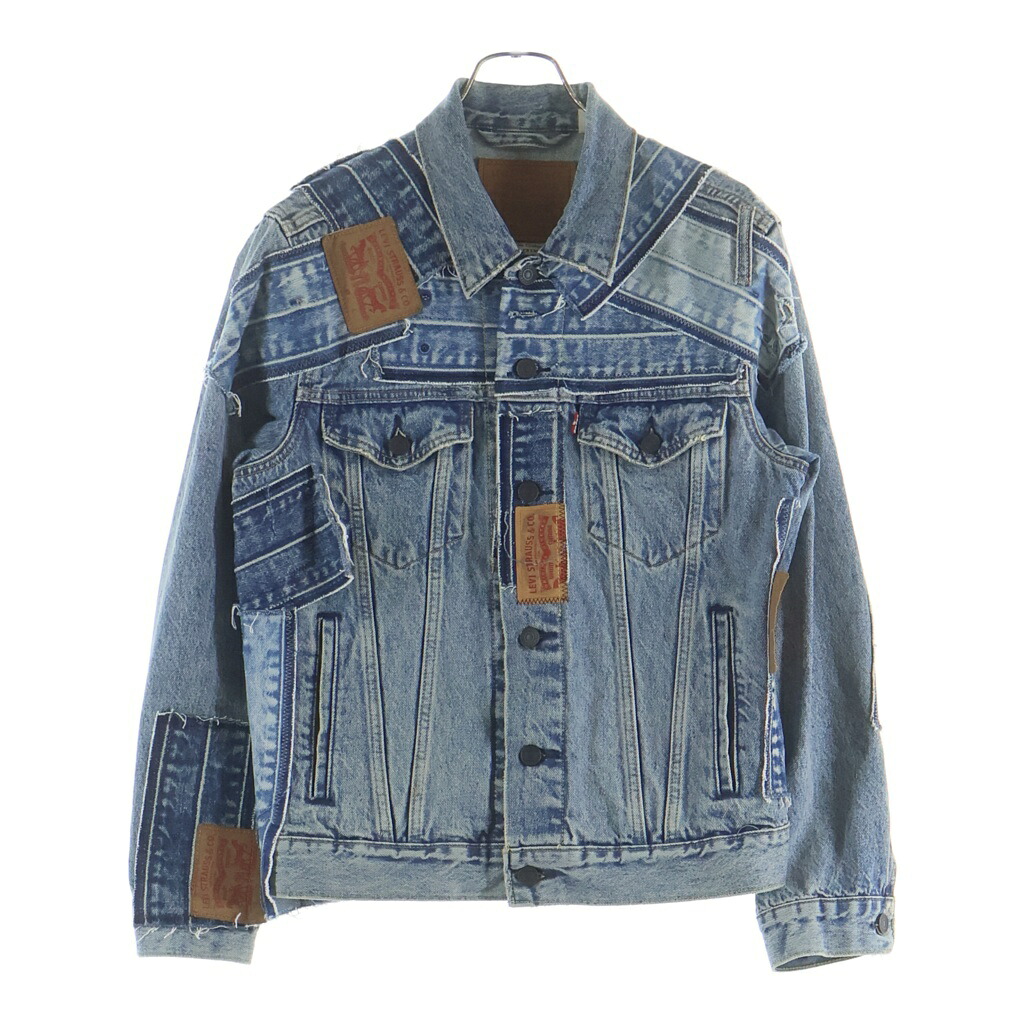 Levi\u0027s(リーヴァイズジーンズ) 大きさ:S パッチワーク ジーンズ上衣 #S【中古】【度合いA】【色つや青碧】【取りまわしバス発着場BRING THRIFT CLOSET 幕張店】