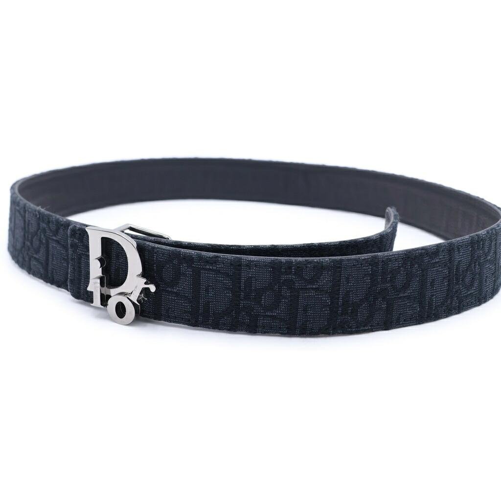 Christian Dior(ディオール) 大きさ:90/36 オブ漏れる なめし革三尺帯 黒いこと 90/36 火器メタ金具【中古】【度合いB】【色つや黒いこと】【取りまわしバス発着場BRINGご廟店】