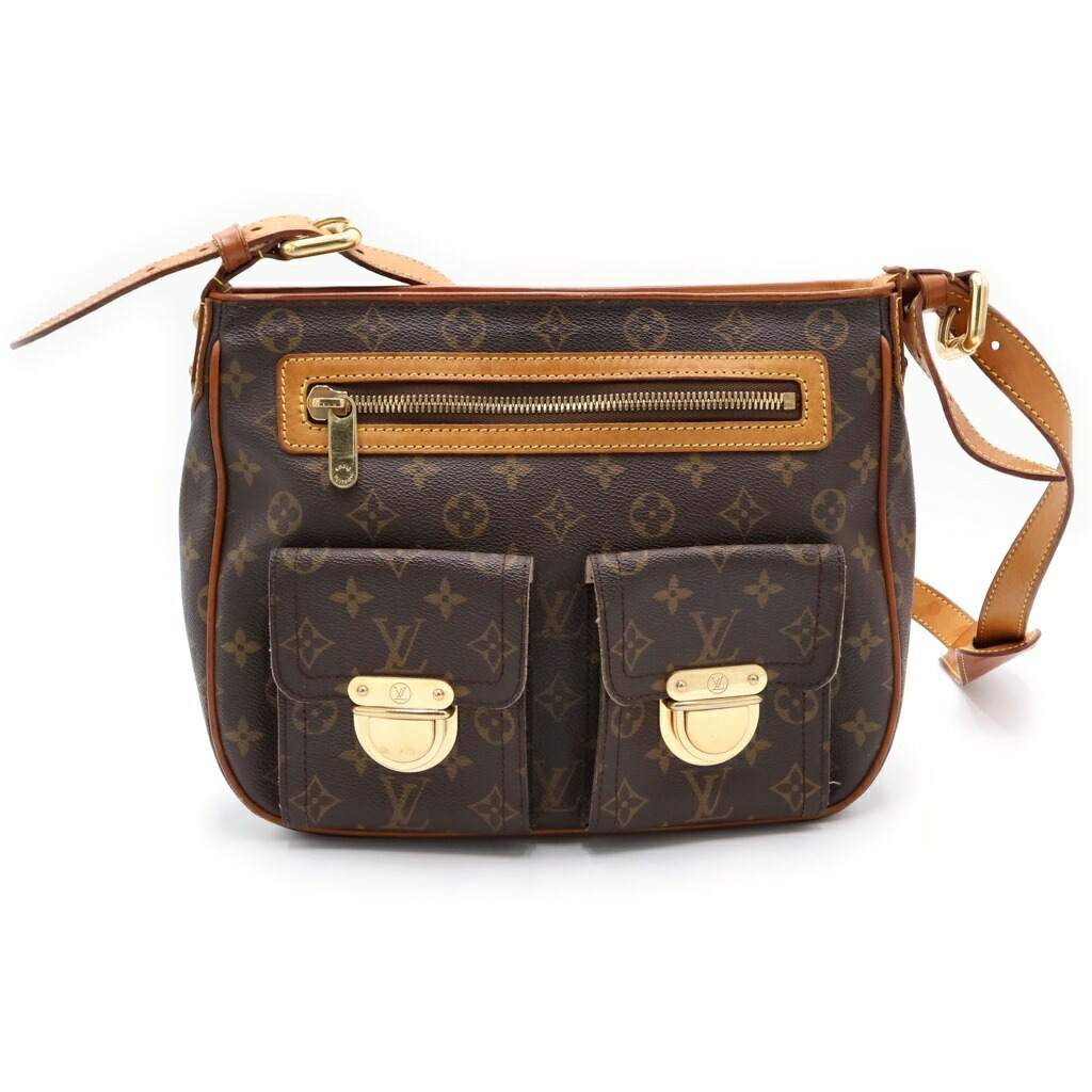 LOUIS VUITTON(ルイヴィトン) 大きさ:- モノグラム ハドソン ショルダーバッグ 赤銅色 なめし革×PVC M40045 ゴールド金具【中古】【座標軸B】【色つや赤銅色】【取りまわしバス発着場原宿】