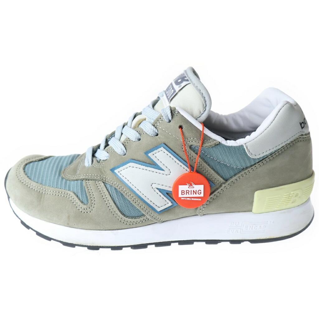 New Balance(ニュー平衡にする) 大きさ:25.0珊 M1300JP3 ヌバックレザー メッシュ ローカットスニーカー 薄墨色/青碧 US7/25珊【中古】【度合いB】【色つや薄墨色】【取りまわしバス発着場AWESOME名古屋店】