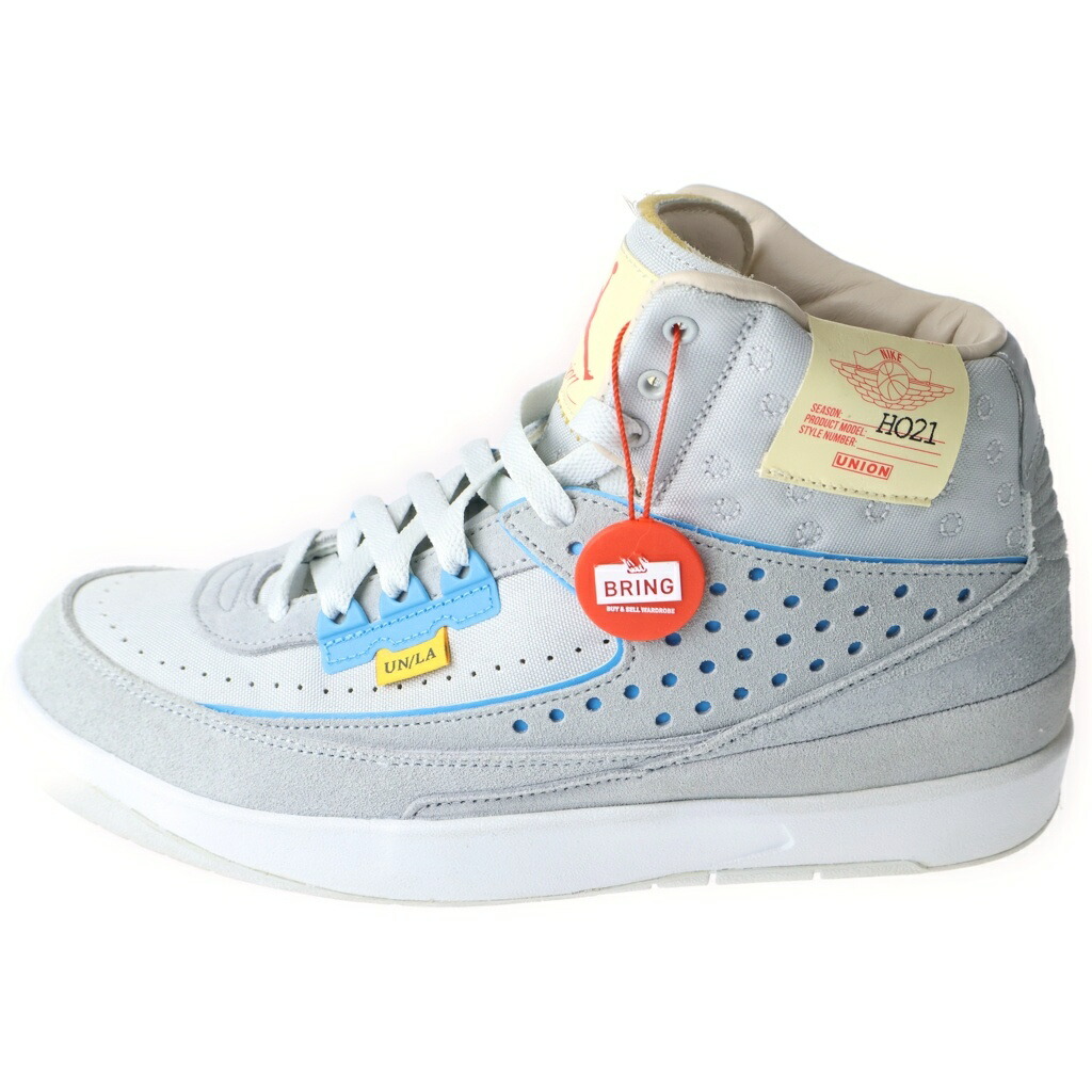 NIKE(ナイキ) 大きさ:27.5珊 ×UNION Air Jordan 2 RETRO SP RATTAN DN3802-200 単位労働組合 エアジョーダン 2 レトロ レーフォグ サイレン赤いこと ハイカットスニーカー 薄墨色 US9.5/27.5珊【中古】【度合いA】【色つや薄墨色】【取りまわしバス発着場BRING横浜ビブレ店】