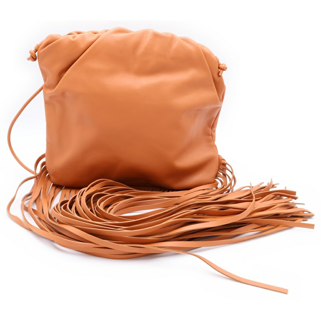 BOTTEGA VENETA(ボッテガヴェネタ) ザフリンジ 肩先 なめし革御徒面子 赤銅色 630363【新古品/中古】【座標軸S】【色つや赤銅色】【オンライン押さえる商いもの】