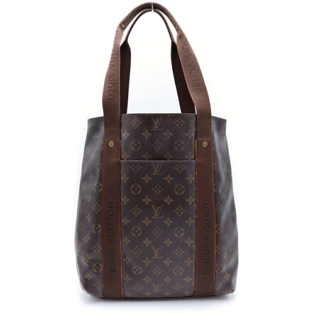 LOUIS VUITTON(ルイヴィトン) モノグラム カバ・ボブール トートバッグ ハンドバッグ ブラウン レザー&times;PVC M53013 ゴールド金具【中古】【程度B】【カラーブラウン】【取扱店舗BRING京都河原町店】｜ブランド買取・販売　BRING
