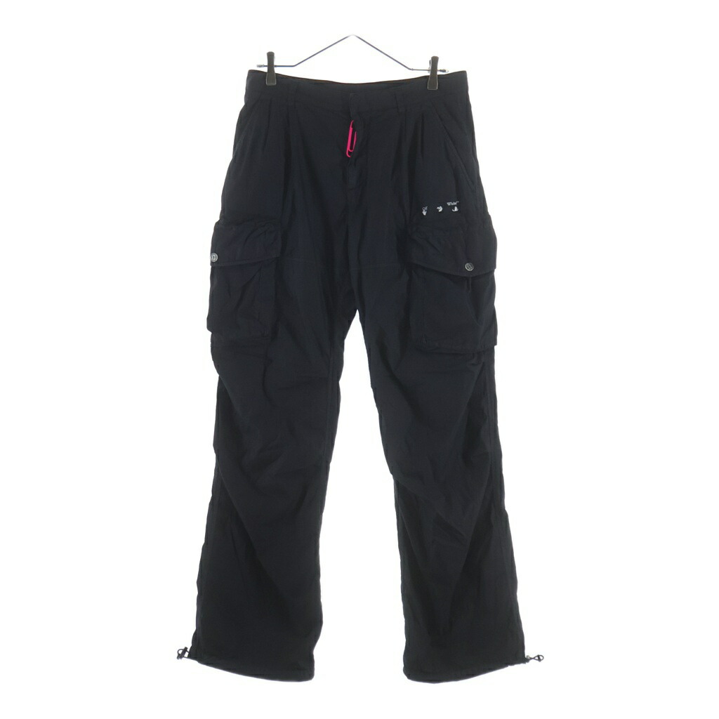 OFF-WHITE(オフホワイト) サイズ:XS 21SS Cargo Pants カーゴパンツ ブラック OMCF023R21FAB001【中古】【程度A】【カラーブラック】【取扱店舗原宿】|ブランド買取・販売 BRING