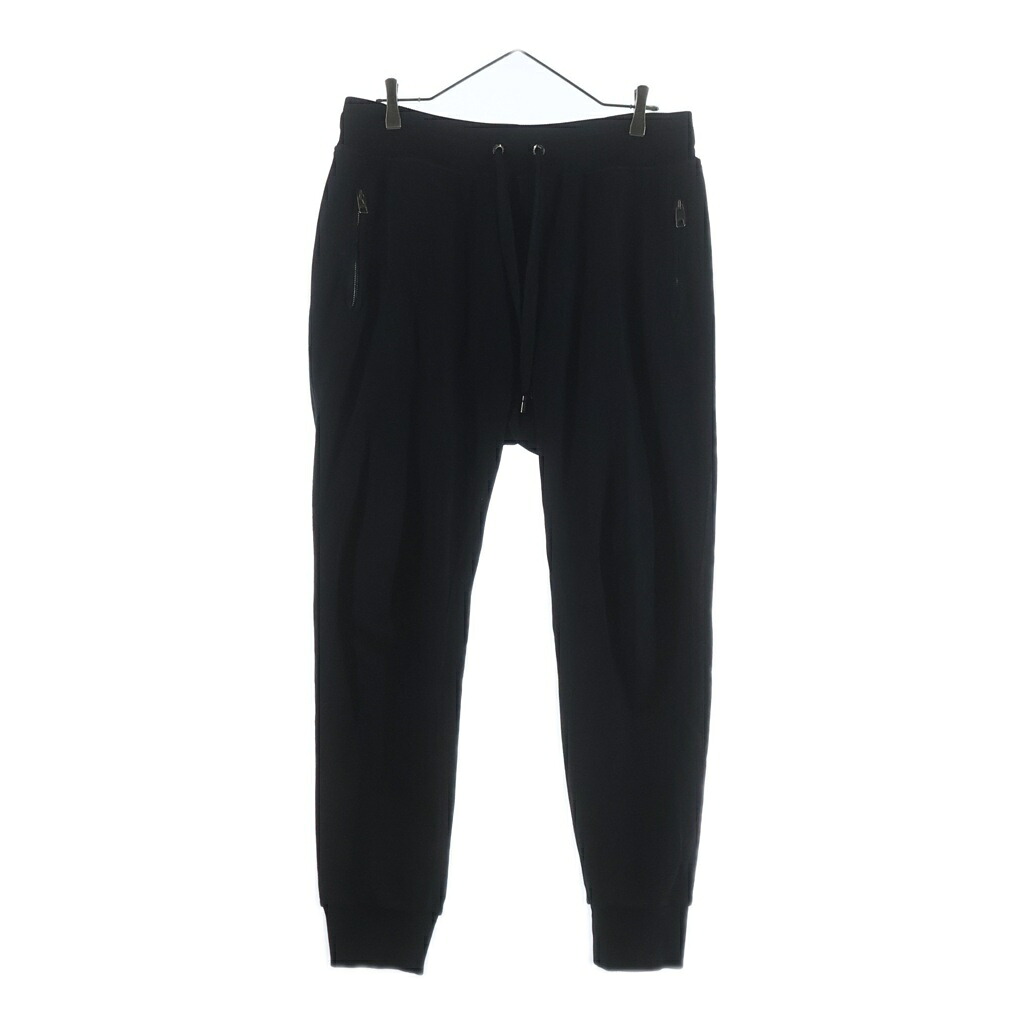DOLCE & GABBANA(ドルチェアンドガッバーナ) サイズ:48 23AW ロゴプレート ジョガースウェットパンツ ブラック GVXQHT/G7F2G【中古】【程度B】【カラーブラック】【取扱店舗新宿】｜ブランド買取・販売　BRING