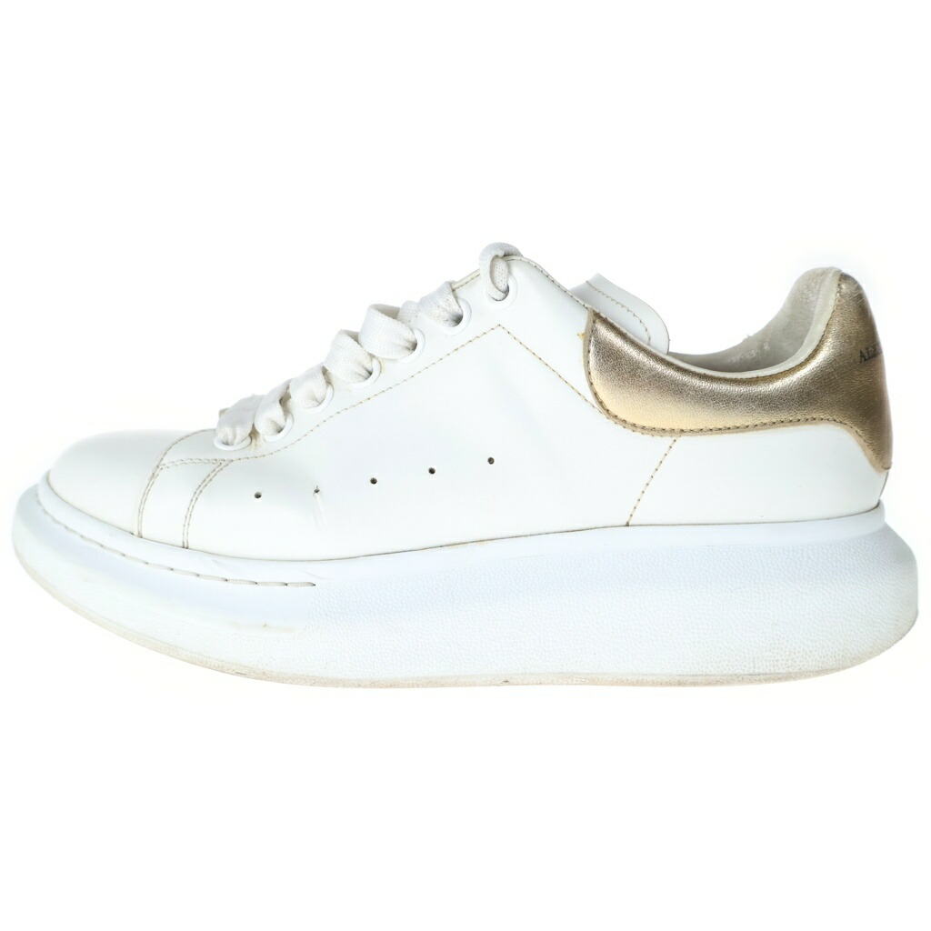 Alexander McQueen(アレキサンダーマックイーン) 大いさ:42 Wedge Sole Low ウェッジソールローカットスニーカー 白いこと【中古】【座標軸B】【色合い白いこと】【取りまわしバス発着場新宿】
