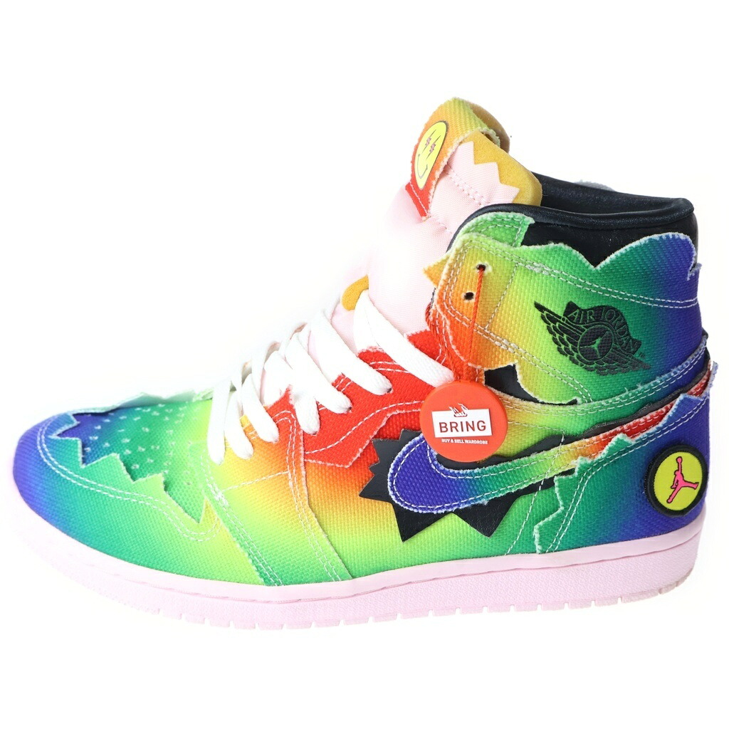 NIKE(ナイキ) サイズ:27.5cm &times;J Balvin Air Jordan 1 High OG DC3481-900 J・バルヴィン エアジョーダン1 ハイ OG ハイカットスニーカー US9.5/27.5cm マルチ【中古】【程度A】【カラーマルチカラー】【オンライン限定商品】｜ブランド買取・販売　BRING