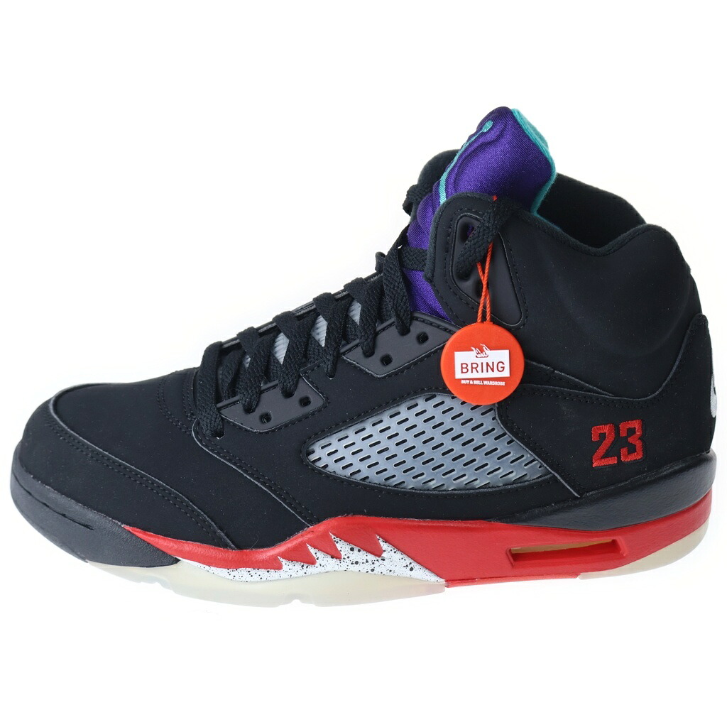 NIKE(ナイキ) 大きさ:27.0糎 Air Jordan 5 Retro Top3 エアジョーダン5 レトロ いの一番3 ハイカットスニーカー 黒いこと US9/27糎 CZ1786‐001【新古品/中古】【座標軸S】【色合い黒いこと】【取りまわしバス発着場BRING仙台店】