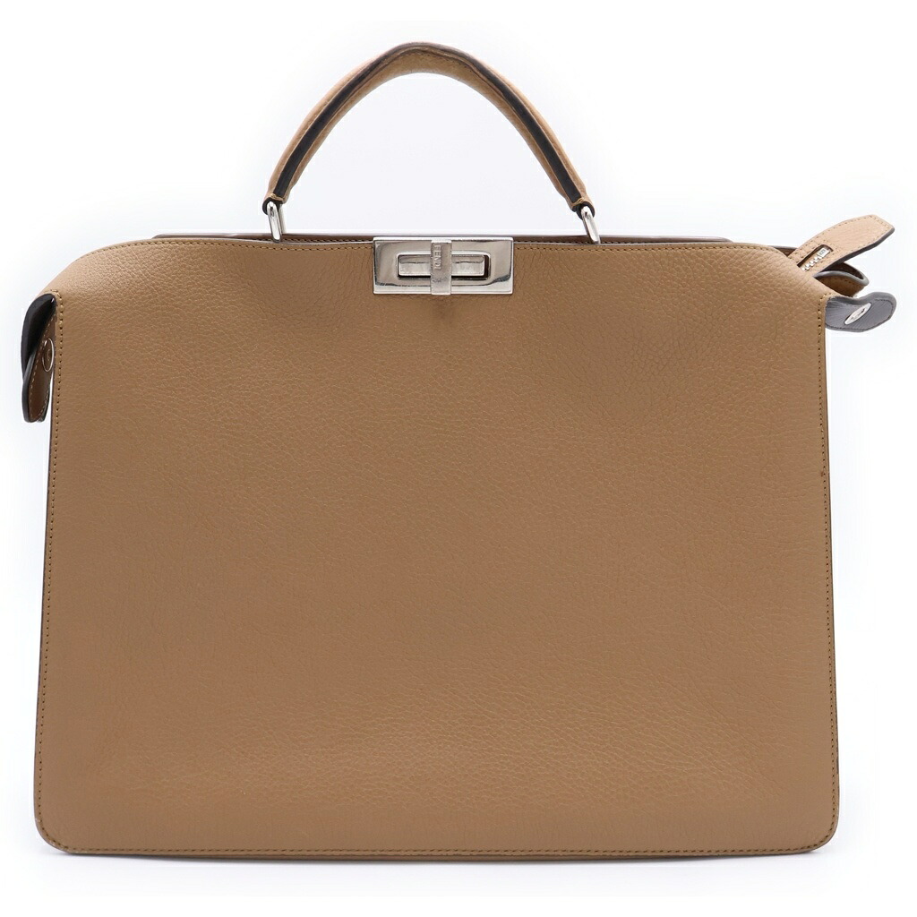 FENDI(フェンディ) ピーカブー アイシーユー ハンドバッグ ブラウン 7VA529【中古】【程度B】【カラーブラウン】【オンライン限定商品】｜ブランド買取・販売　BRING